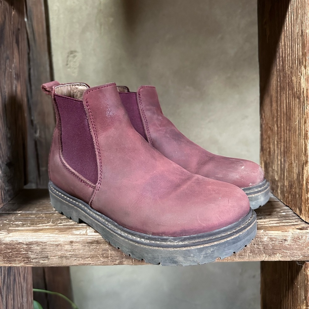 Birkenstock Stalon Burgundy Chelsea boot, EU 36